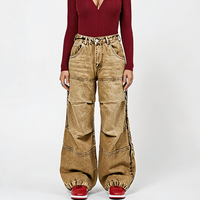 Jeans personnalisés pour femmes, jeans plissés, pantalons pour femmes, jeans féminins