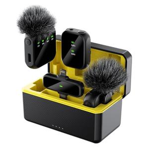 K50 <b>Wireless</b> Lavalier <b>Microphone</b> With Charging Case 6-8 Hours Battery Life For Live Streaming Video Recording - Product Image 3