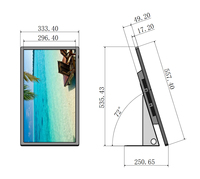 Pantalla Táctil LCD Android de 18.5 Pulgadas para Escritorio, Tablero de Menú, Funcionamiento 24/7, 350 Nits, Pantalla Táctil Capacitiva LCD Android de Fábrica