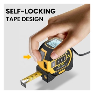 Chuyên nghiệp 40M khu vực khối lượng laser cuộn dây thép Băng đo Rangefinder ba-trong-một công cụ tùy chỉnh logo Metric Imperial PVC ABS - Product Image 5