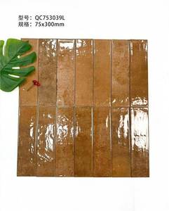 Ubin Dinding Porselen 75x300 untuk Dapur, Kamar Mandi, Ruang Tamu, Hotel, Dinding Bata, Finishing Glossy - Product Image 1