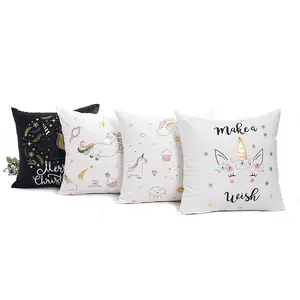 2024 Wholesale Blank Sublimation Plain Cotton Pillow printed Modern Sofa Pillow Cover Cover