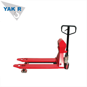 Fabrik Direkt verkauf Hochwertiger 3T 685MM Paletten hubwagen mit Waage Günstige manuelle Gabelstapler Gute elektronische Waage - Product Image 1