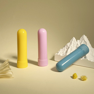 Đầy Màu sắc Nhựa inhaler Stick tinh dầu hương liệu mũi inhaler ống với chất lượng cao bông bấc mũi inhaler Stick - Product Image 1