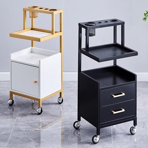 Luxe Houten Witte Of Zwarte Salon Kapperswagen - Product Image 3