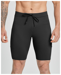 Shorts de compression pour hommes à taille mi-haute, anti-transpiration et séchage rapide, coupe ajustée et extensible, durables, doux pour la peau - Product Image 5
