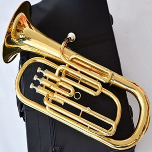 <span class=keywords><strong>EUPHONIUM</strong></span> 3+1 PISTONS Clé Sib Instrument en laiton laqué or Étui rigide Alvéoles de 14,4 mm - Product Image 4