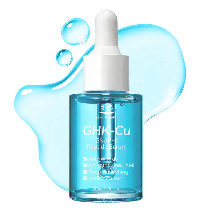 Ghk-cu Copper Peptide Serum Snap-8 Anti Aging Skin Repair Wrinkle Smoothing Professional Facial Serum Smooths Fine Lines