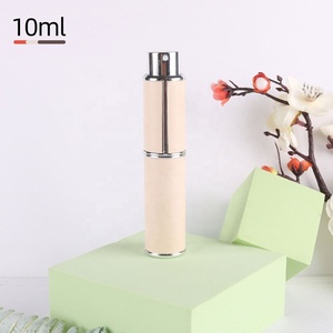 Luxury Leather 10ml Empty Perfume <b>Bottle</b> Pump Sprayer Aluminum Refillable Leather Atomizer Featuring - Product Image 5