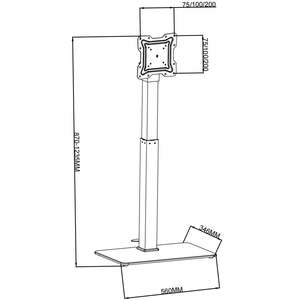 VESA400X400 Sous-<span class=keywords><strong>sol</strong></span> en verre moderne Élévateur à ressort à gaz réglable en hauteur avec pédale <span class=keywords><strong>de</strong></span> <span class=keywords><strong>sol</strong></span> Support <span class=keywords><strong>de</strong></span> montage <span class=keywords><strong>TV</strong></span> - Product Image 3
