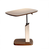 Table basse moderne minimaliste en métal réglable en hauteur avec roulettes pivotantes, meubles pour la maison, salon, bureau d'ordinateur