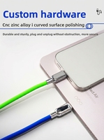 Kabel Data Silikon 240w Pengisian Daya Super Cepat Colokan Paduan Seng USB Tipe-C Cocok untuk Kabel Pengisian Daya Ponsel