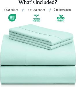 Juego de Sábanas de Lino Premium Personalizado de 4 Piezas, Sábanas de Microfibra Antiarrugas, Juego de Sábanas de Hotel - Product Image 4