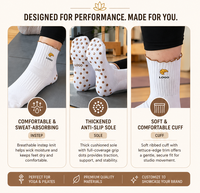 Chaussettes de yoga et de Pilates personnalisables à volants, antidérapantes et absorbantes pour femmes, marque Studio