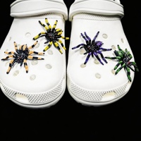 Nouveauté en promotion : Breloque de chaussure 3D Scorpion réaliste, décorations personnalisées effrayantes pour adolescents et adultes