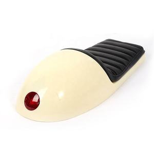 카페 레이서 시트 (후미등 포함), 빈티지 모터사이클 시트 쿠션 (CB125, CB200, CB400, CL350, XJR, RX115, JH70용) - Product Image 2