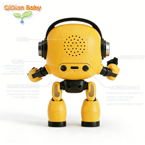 Robot Interactivo de Plástico con IA, Juguete Educativo para Niños de 8 a 13 Años con Luz y Sonido, Juegos de Adivinanzas, Diseño Multiarticulado - Product Image 3