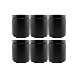 Envases cilíndricos PET de boca ancha vacíos, tarros de 2oz/3oz/4oz/8oz/16oz de capacidad, tapa de rosca de plástico de color personalizado para medicamentos y pastillas - Product Image 1