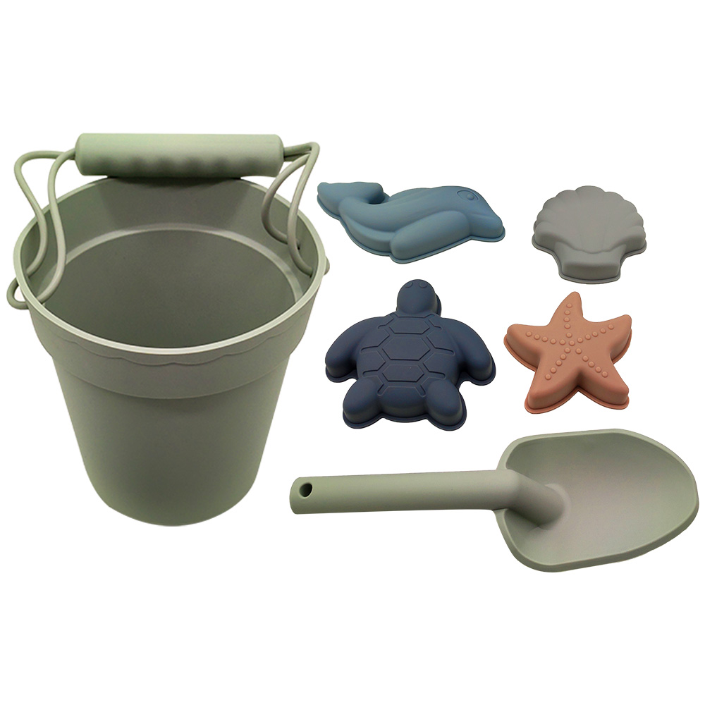 Новинка, Лидер продаж, amazon, силиконовые пляжные игрушки, песочные игрушки, ковш, силиконовая Лопатка и силиконовая форма для песка, детские летние уличные игрушки