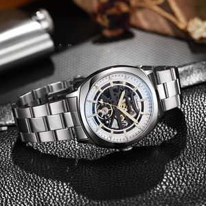 <span class=keywords><strong>Reloj</strong></span> mecánico de negocios de gama alta de lujo para <span class=keywords><strong>hombre</strong></span>, diseño de Darth Vader hueco, banda de cuero resistente al agua luminosa, pantalla analógica, 25 nuevos - Product Image 2