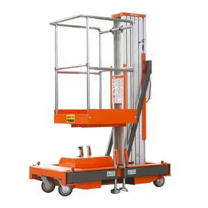 2023 Kinglift Factory Price 4-10m Warehouse Use Manlift Single Mast Mobile Electric Aluminum Alloy Lifting Platform