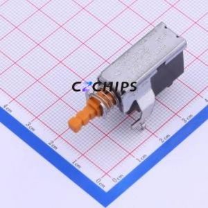 MPS11-PC18O-R Pushbutton Switch Through hole Component (THT) Switch Single Pole Single Throw Self-Locking 100000 10A - Product Image 1