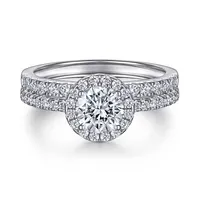 Conjunto de anillo de compromiso de plata y Circonia cúbica para mujer y niña, joyería elegante con diamantes de laboratorio