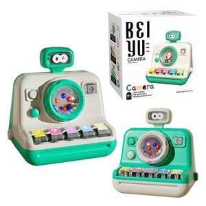 TOPSKY TOYS Clavier éducatif multifonctionnel - Jouet sensoriel pour bébés et enfants, fonctionne à piles, 5 gammes de sons, mini, mignon, avec lumière et musique - Product Image 1
