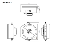 Projecteur PAR rond rétro étanche IP65 450W à faisceau, 4-en-1 RGBW, effet de rétroéclairage Eye Candy, éclairage de scène DMX512