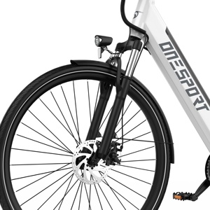 Vélo de ville électrique ONESPORT 250W 36V, 28 pouces, 7 vitesses, frein à disque mécanique, assistance au pédalage, vélo de banlieue pour adultes - Product Image 2