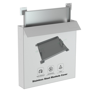 Copertura per scarico doccia a incasso in acciaio inossidabile per esterni, per pavimentazione stradale - Product Image 4