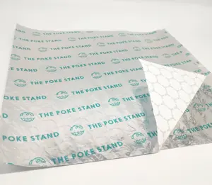 Kertas Pembungkus Kertas Alumunium Foil Cetak Warna Berkualitas Bagus untuk Roti Lapis dan Pembungkus Makanan