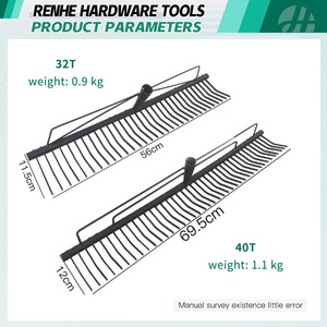 Hot bán tùy chỉnh kim loại trang trại dụng cụ cầm tay Vườn lá cào - Product Image 2