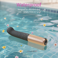 Gekromde siliconen non-latex real touch G-spot lipstick bullet vibrator voor vrouwen - USB oplaadbaar IPX6 waterdicht 10
