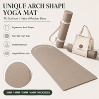 Tapis de yoga à logo personnalisé en gros, tapis de yoga en caoutchouc naturel PU, fabricant de tapis de yoga à marque privée