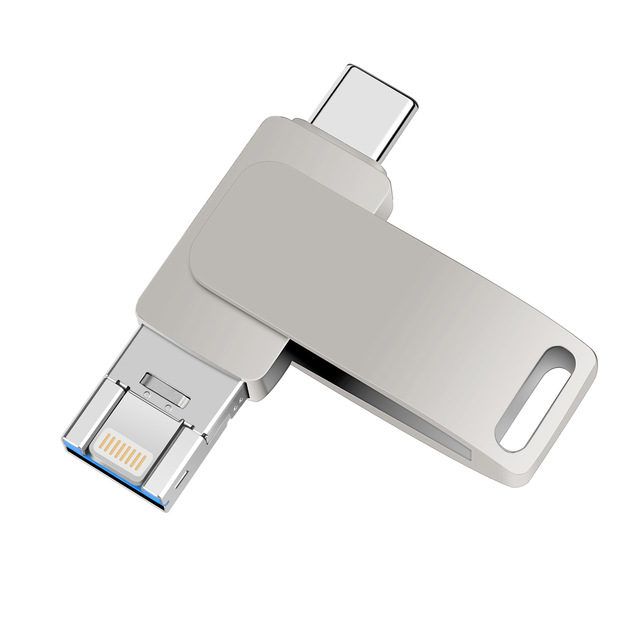 Multi-Function OTG High-Speed USB Flash Drive 2GB-256GB Type-C 3.0 with 1-Year Warranty for Phones New Metal