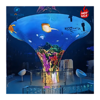 Écran LED Colonne Arbre de Vie P1.5 P1.8 P2 P2.5 Personnalisé et Créatif, Mur Vidéo à Bon Prix, Forme Spéciale pour Graphiques de Centres Commerciaux