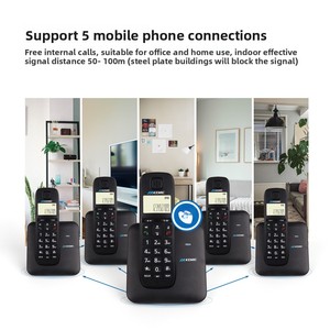 Nuevo teléfono inalámbrico digital con identificador de llamadas inalámbrico Teléfono móvil <span class=keywords><strong>fijo</strong></span> para oficinas de hoteles Fabricado por las mejores marcas - Product Image 3