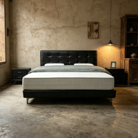 Leyi Neues Design Modernes Weiches Verstellbares Kingsize-Bett Massivholzbeine Metallrahmen Kiefernholz Umweltfreundlich Langlebig Echtes Leder