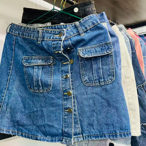 Minifalda de Mezclilla Plisada Estilo Y2K <span class=keywords><strong>Vintage</strong></span> al por Mayor para Mujer, Falda de Verano JackWen, <span class=keywords><strong>Ropa</strong></span> <span class=keywords><strong>Usada</strong></span> - Product Image 2