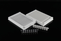 Plaque ELISA détachable 96 puits avec cadre blanc et mur transparent Produit de fournitures de laboratoire