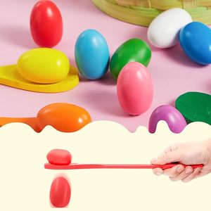 1 ensemble de jeu de course d'œufs de Pâques et de cuillères, jeu de carnaval pour enfants et activités familiales, idéal pour les fêtes de Pâques en extérieur dans le jardin - Product Image 5