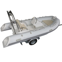 Bateau gonflable de course en fibre de verre et PVC de qualité export, 4,3 m, pour la pêche en mer, les sports nautiques, 1 personne, surf