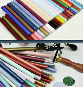 Bâtons de cire à cacheter rétro pour invitations de mariage, tampons flash, colorés, écologiques, pour lettres et envois postaux - Product Image 6