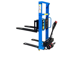 Vente chaude 0.5 tonnes chariot élévateur auto-élévateur marche Portable Semi-électrique auto-élévateur manuel charge de palette Walkie empileur Machine