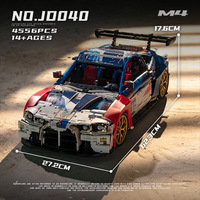 MOC technique M4 Supercar 1:8 échelle piste édition Simulation liaison assemblage blocs de construction modèle jouets cadeaux d'anniversaire pour enfant