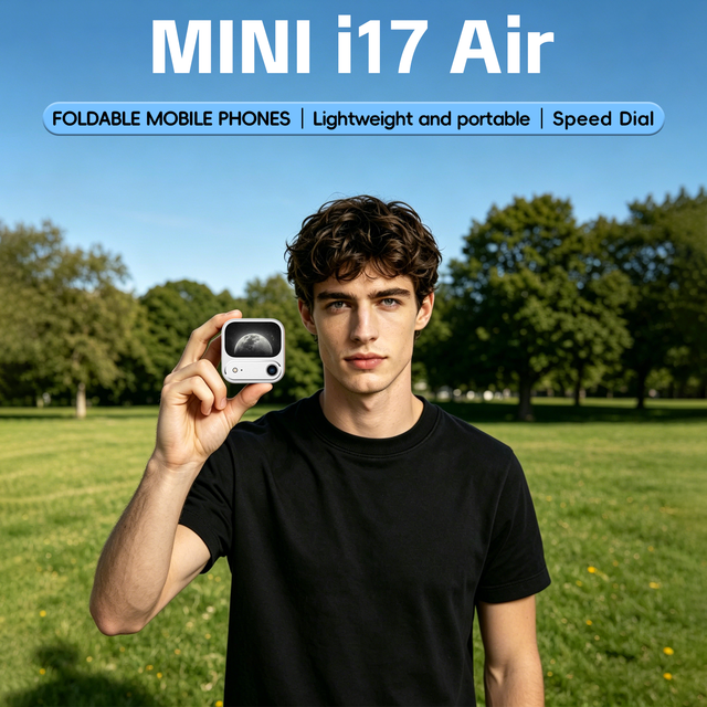 MINI I17 Air Foldable Mobile Phone 1.77" Display for Simple & Basic Daily Communication