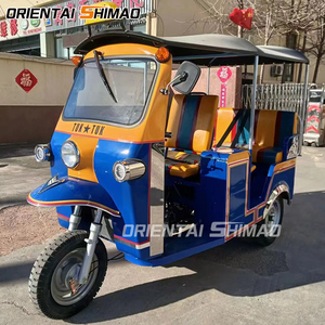Ba bánh hàng hóa Tuk tuk Tuc tricyclos mototaxi 3 bánh xe kéo điện tự động xe kéo xe Taxi cho hành khách - Product Image 1