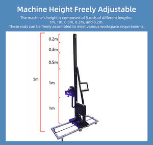 多功能3D喷墨打印机DX7 CMYK+W UV墨水 |   适用于各种墙面材料的新型室内/室外垂直打印机 - Product Image 5