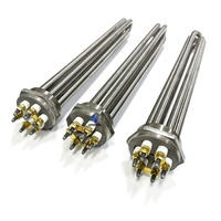 Chauffe-eau tubulaire à immersion électrique industriel 3Kw/6Kw/9Kw/12Kw/15Kw pour le chauffage de l'huile ou des liquides
